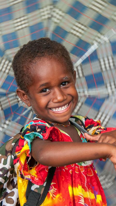In Vanuatu, einem der ärmsten Länder der Welt,  leben gemäss Statistik überraschenderweise die glücklichsten Menschen. Das Foto ist in Pentecost-Island aufgenommen worden.